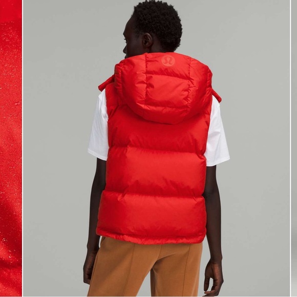 Lululemon Wunder Puff Cropped Vest – Grenadine Red – Size 6 - Picture 5 of 6